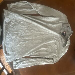 Ralph Lauren Chaps Gray Long Sleeve Top